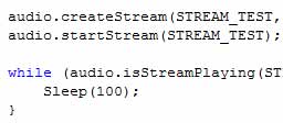 Play a Stream of Audio Play a Stream of Audio