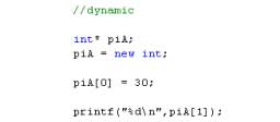 Dynamic Memory and Variable Scope