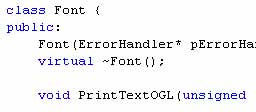 Font Class Font Class