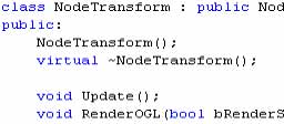 Node Transform Class