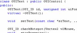 GUI Text Class