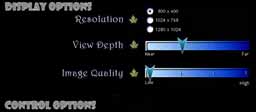 GS_OPTIONS Screen GS_OPTIONS Screen