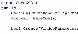 GameOGL Class Setup GameOGL Class Setup
