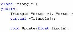 Creating a Vertex and Triangle Class